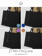 Load image into Gallery viewer, URBAN CLASSIC Canvas Tote Bag - Matte Black