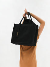 Load image into Gallery viewer, URBAN CLASSIC Canvas Tote Bag - Matte Black